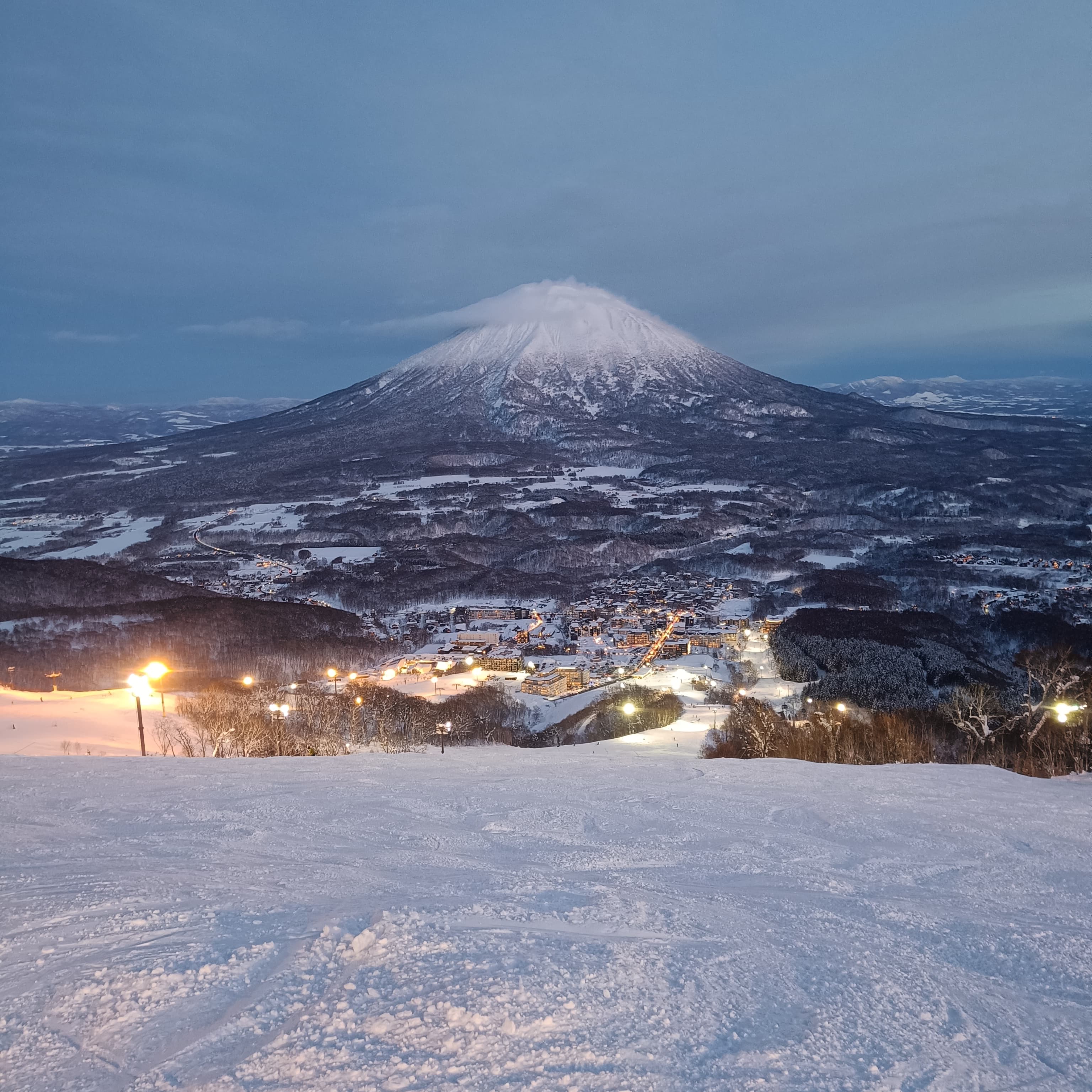 Mountain ski terrain